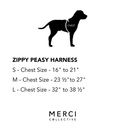 size chart merci collective harness