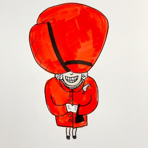 Enormous red hat