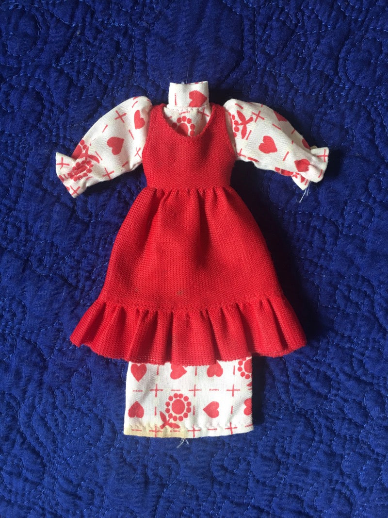 Pippa red smock dress Monaco Collection