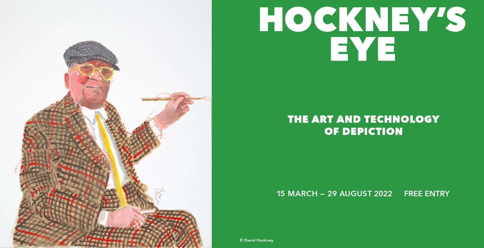 Hockney's Eye exhibition poster 2022