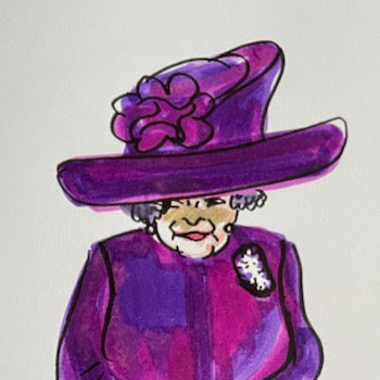 Queen purple hat