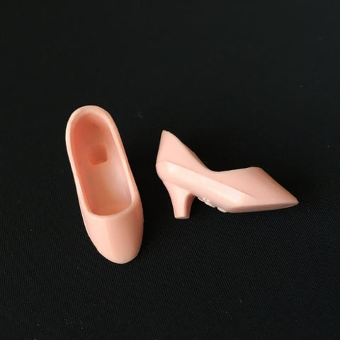 Light pink high heel shoes