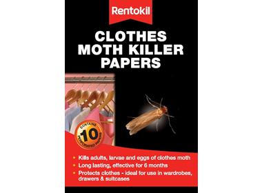 Rentokil clothes moth killer papers