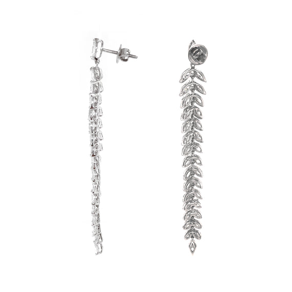 K18金 KIHEI dangling hook earrings-