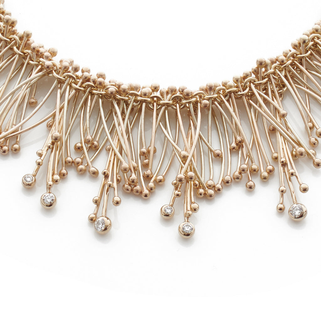 Gold and Diamond Statement Necklace | Yen Jewellery