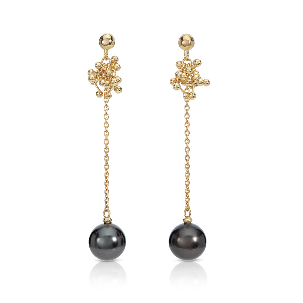 BLACK PEARL , ELEGANT FRESH WATER PEARL STUDS FOR WOMEN -MOFWP009BP –  www.soosi.co.in