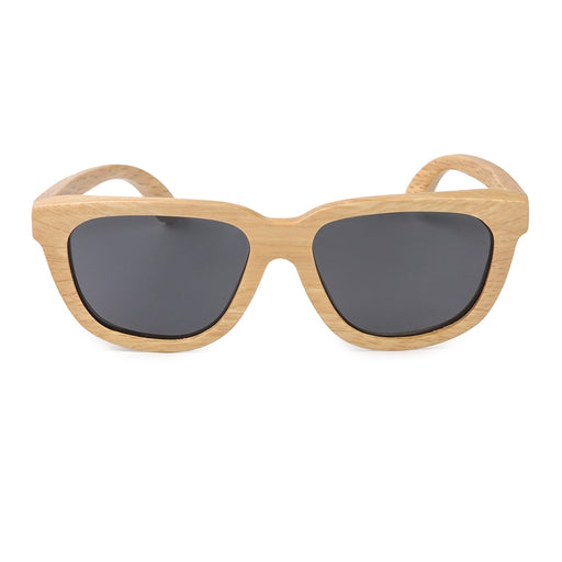 Men's Retro Square 'Rise and Shine' Wooden Bamboo Sunglasses