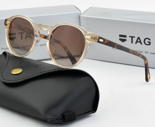 Men's Vintage Round 'Snow Lady' Plastic Sunglasses — Eye Shop Direct