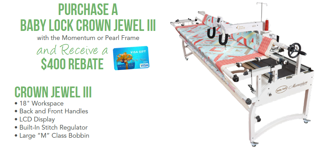 New Rebates From Baby Lock Mrsewing