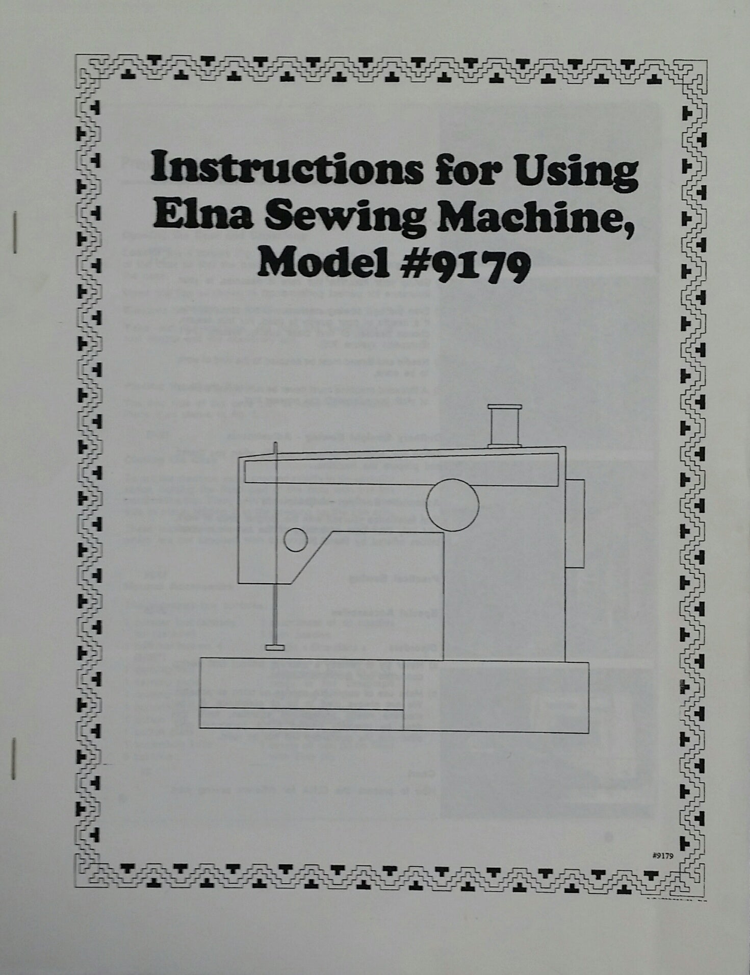 Elna 31, 41, 62, 33, 43, 64 Instruction Book 1 - mrsewing