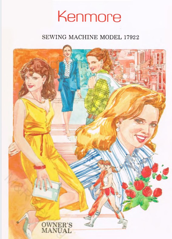 Kenmore 1802, 15818020 15818021 115818022, 115818023 & 15818024 Zigzag  Sewing Machine Instruction Manual PDF Download 
