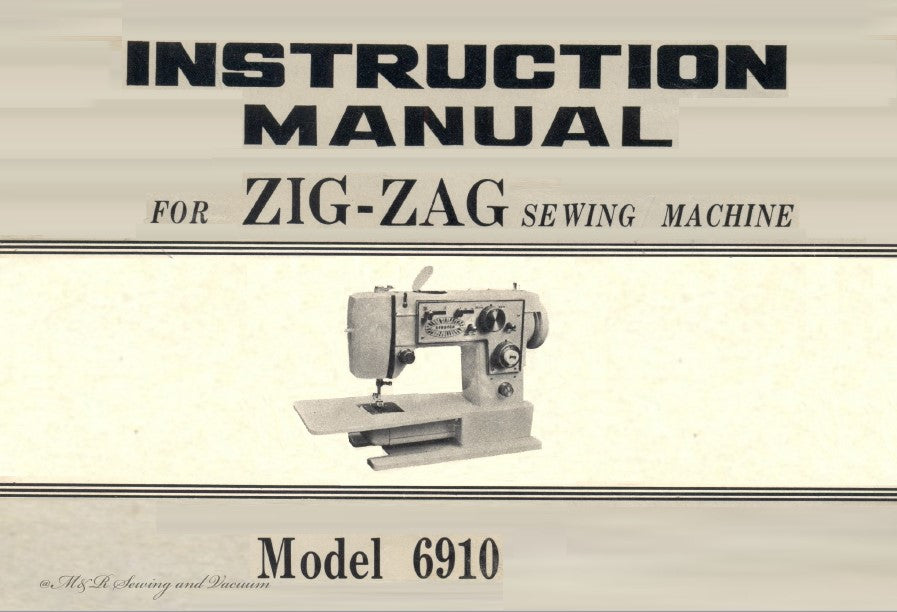 Deluxe 600A Zigzag Sewing Machine Instruction Manual