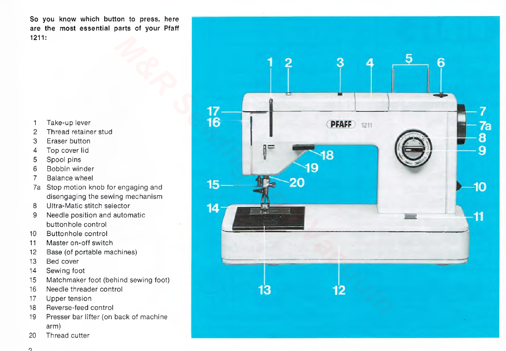 Instruction Manual, Pfaff - mrsewing