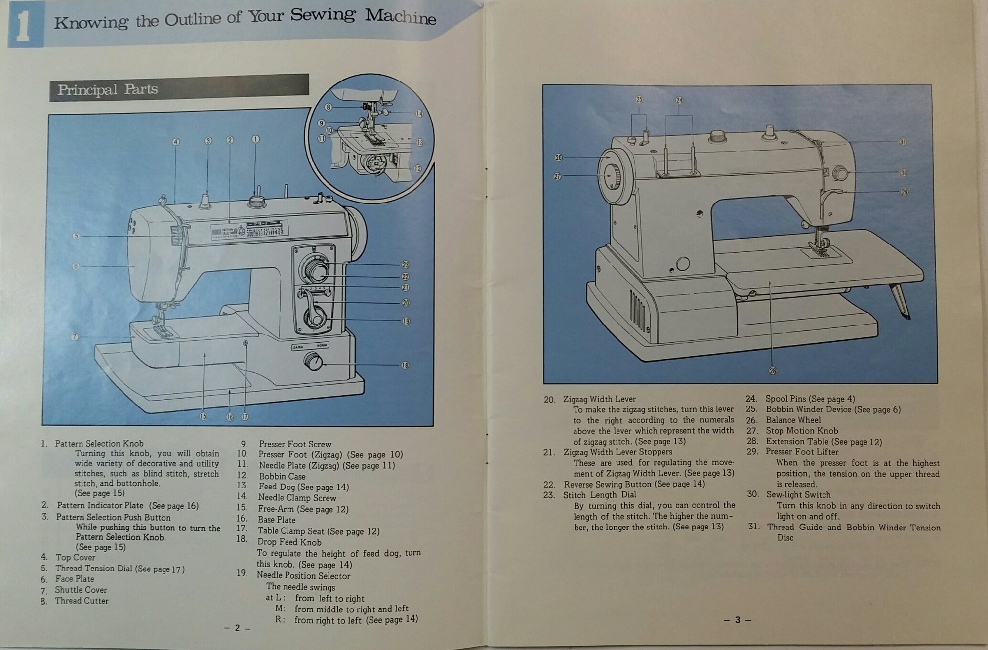 Brother XL-703 Instruction Book - mrsewing