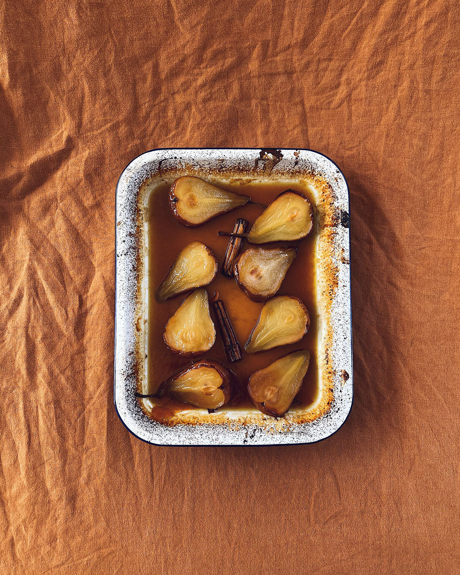 Smor Kitchen Slow Roasted Pears with Salted Caramel and Ice Cream