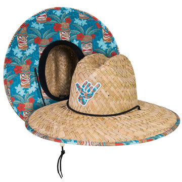 Under Brim Straw Hat | Tidal Waves 2.0