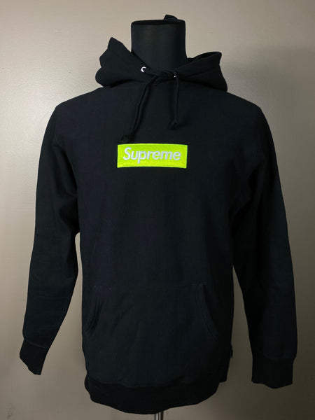 supreme box logo hoodie neon