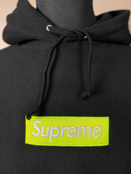 supreme box logo hoodie neon