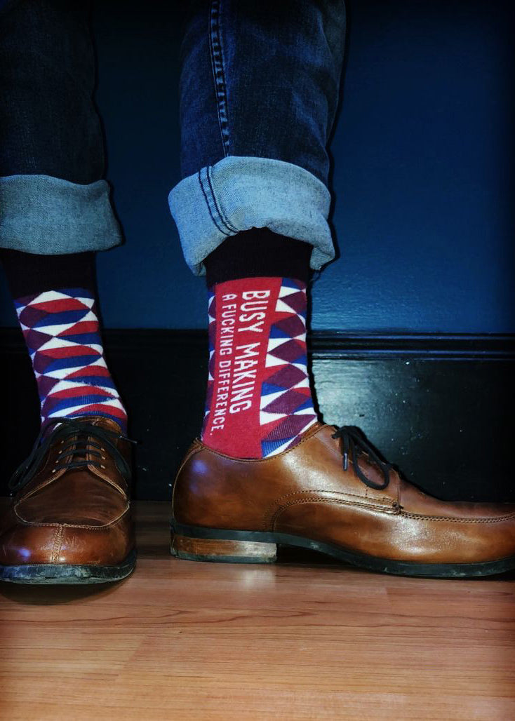 The new rules of socks: novelty ones are out – but yes you can