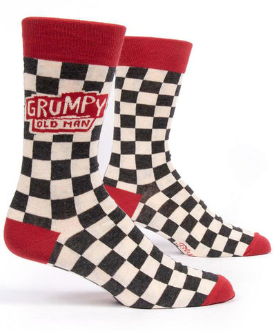 Funny grumpy old man socks for men