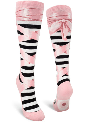 Pastel Rainbow Knee Socks  Cute Striped Socks for Women - Cute But Crazy  Socks