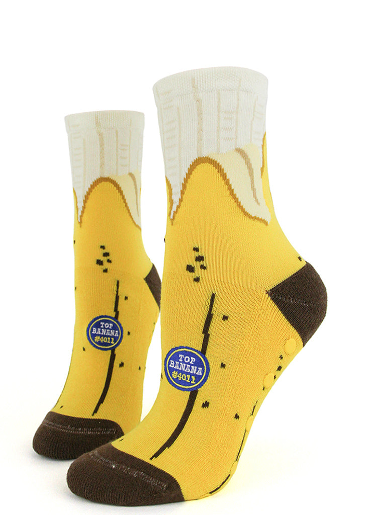 Banana Slipper Socks | Funny Non-Skid 