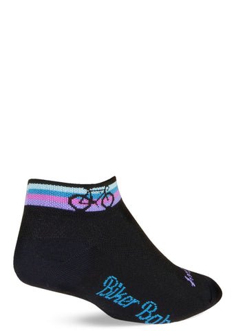 Rainy Bike Ride Crew Socks  Funny Socks for Cyclists - Cute But Crazy Socks