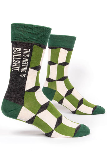 Men's Zero Fox Given Funny Crew Socks