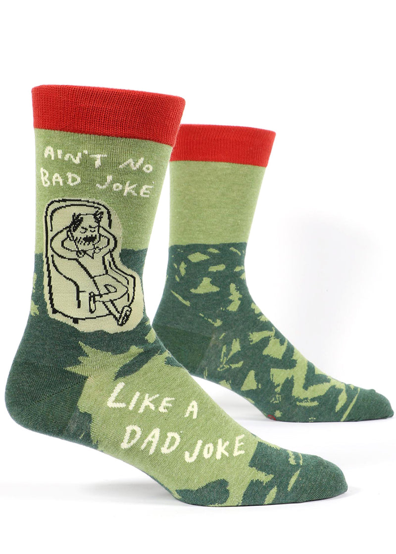 Dad Joke Men's Socks Funny Socks for Fathers Who Tell Bad Jokes ModSock