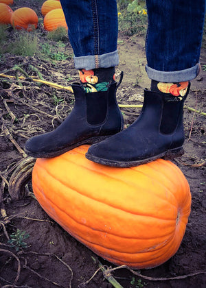 Pumpkin Socks for Women | Fall Gourd Novelty Socks - Cute But Crazy Socks