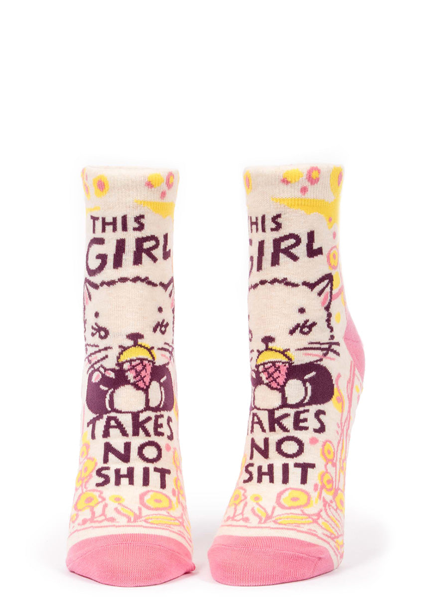 childrens cream ankle socks