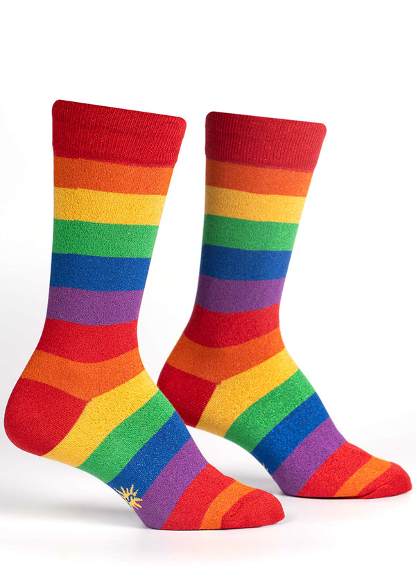 Striped Rainbow Glitter Socks | Colorful Sparkly Socks - Cute But Crazy ...