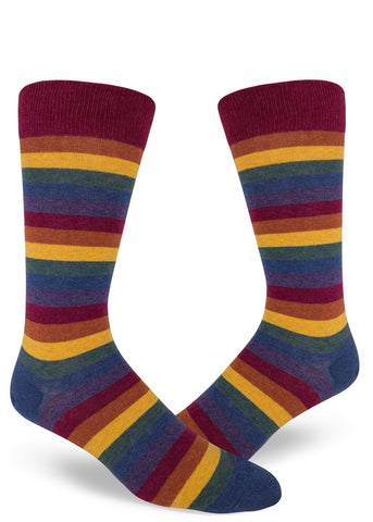 Men's Vintage Stripe Cushioned Crew Socks – Wide Open