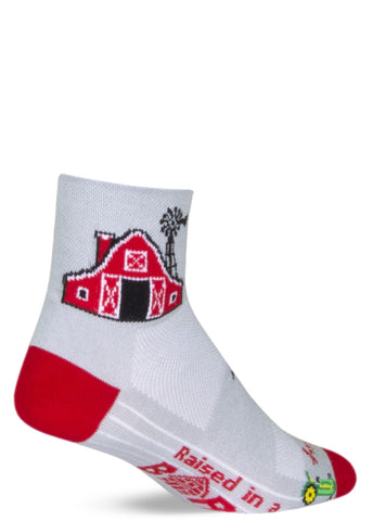 Socksmith Men's Red Rooster Crew Socks Yellow