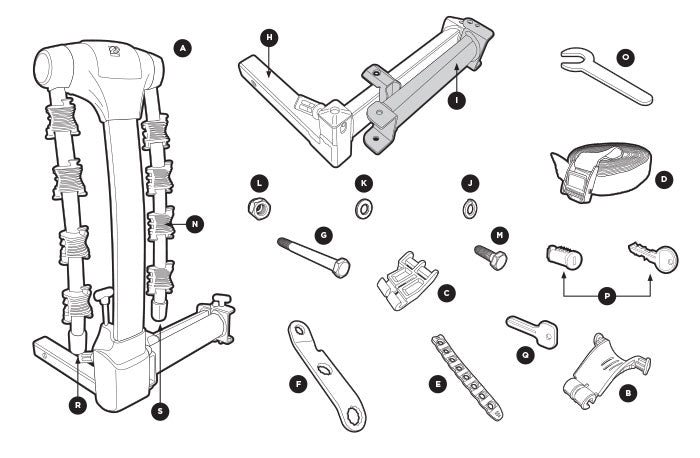 thule 9031 vertex swing away 4 bike hitch rack