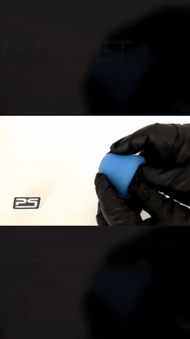 The ShotPocket Pleasure Sleeve being flipped inside out to show how to clean it.