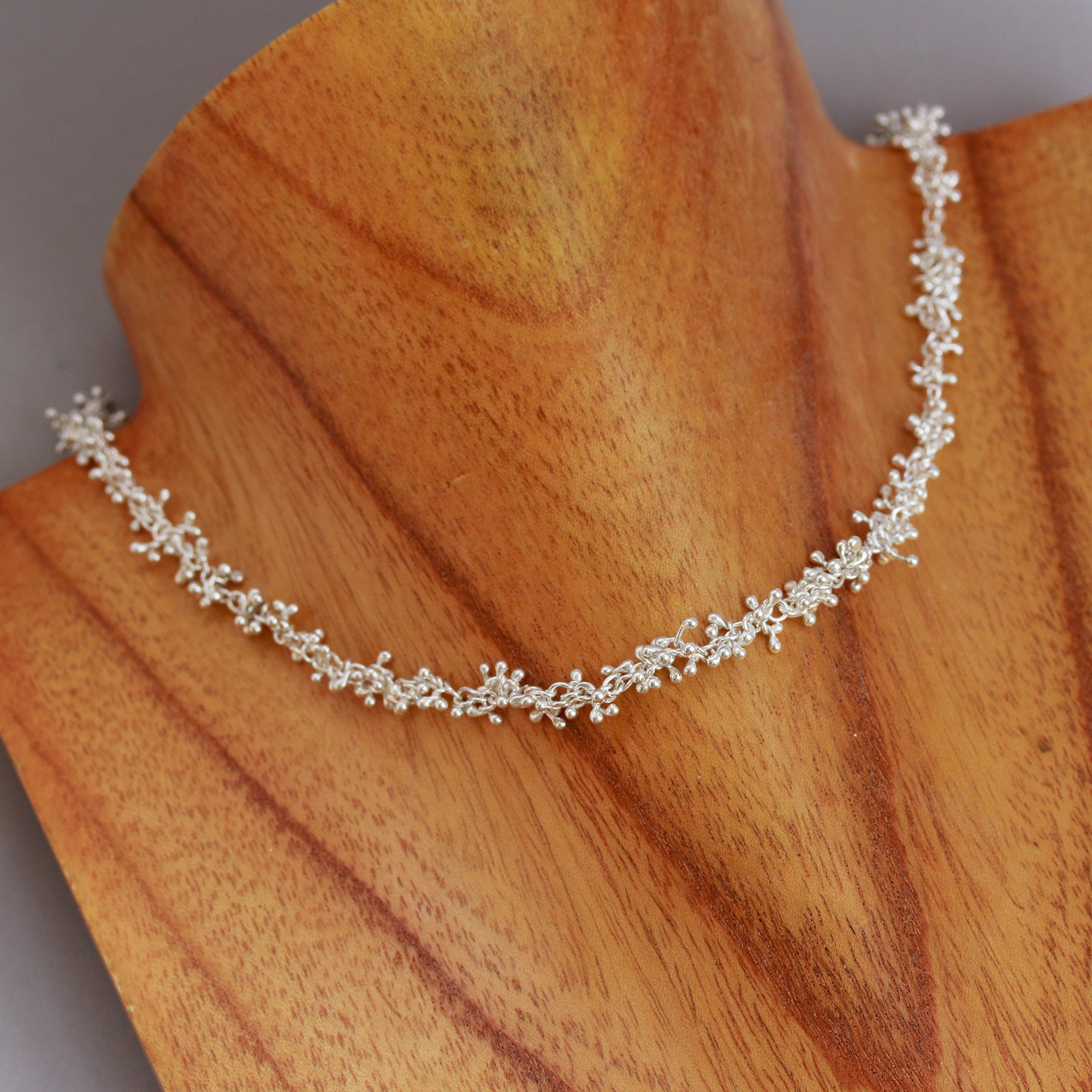 Silver Sprout Chain Necklace