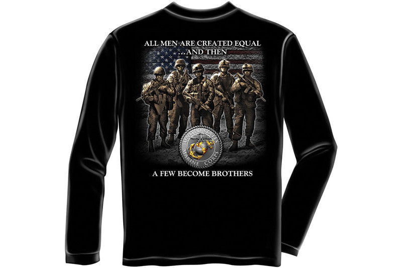 USMC BROTHERHOOD Long Sleeve T-Shirt – Mustang Loot