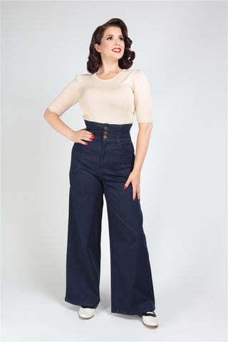 High waisted denim jeans by collectif