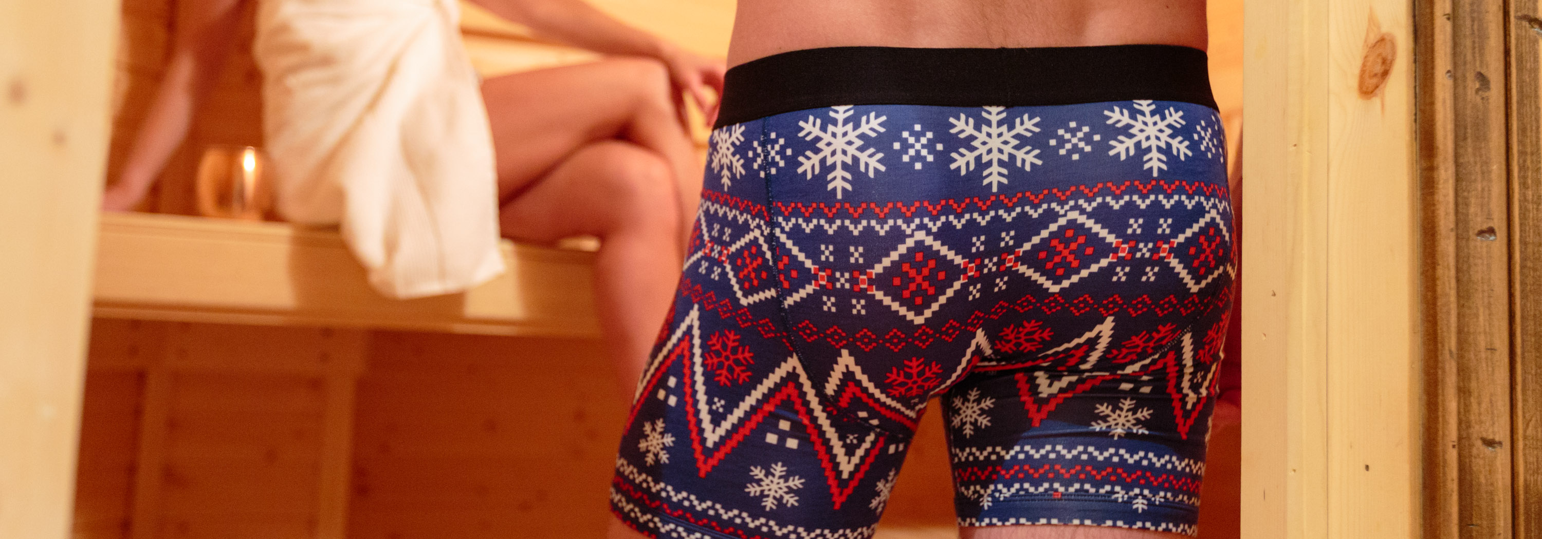 Christmas Underwear New Year's Rabbit Men's Boxer Briefs Women's