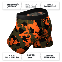 Boxer briefs with Ball Hammock® pouch for ultimate comfort during outdoor adventures.