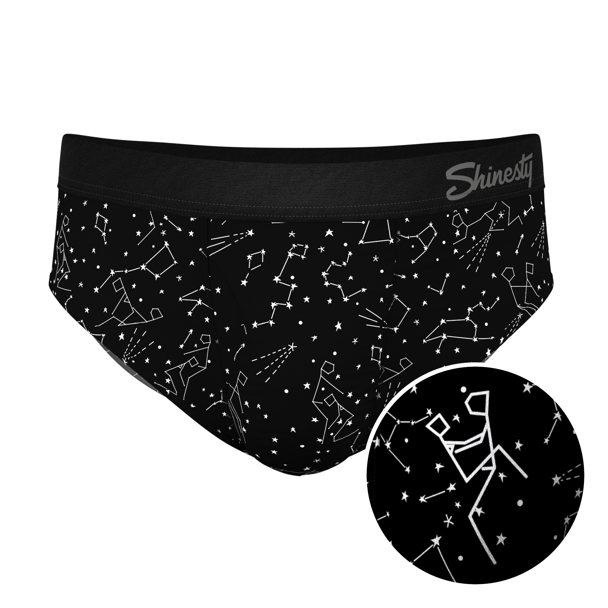 The Threat Level Midnight - Shinesty Black Ball Hammock Pouch Underwear 4X  