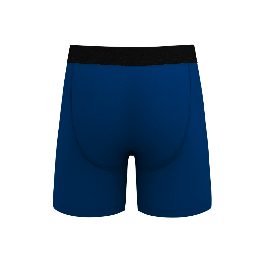 Boxer briefs with Ball Hammock® pouch, featuring a classic dark blue design.