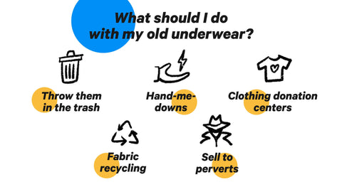 what to do with old underwear