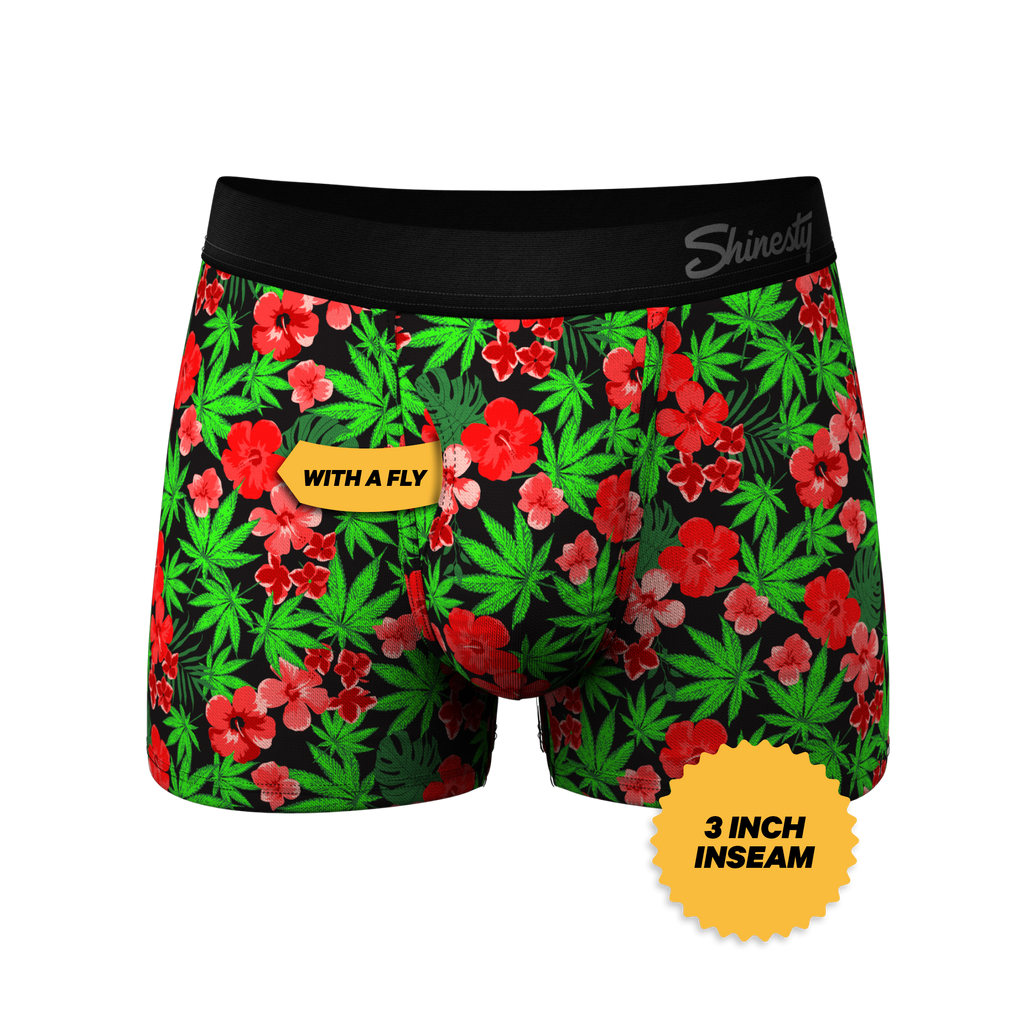 The Bongstera | Tropical Weed Ball Hammock® Pouch Trunks Underwear