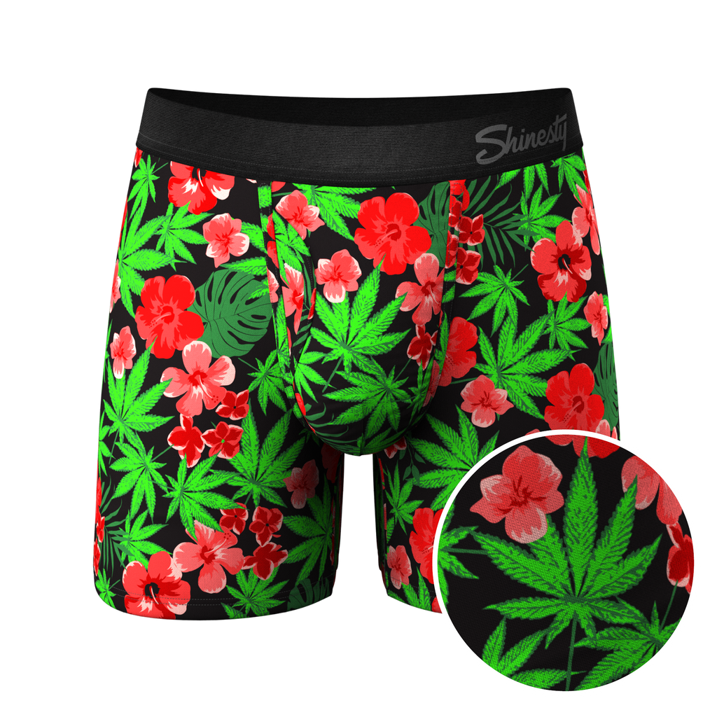 The Bongstera | Tropical Weed Ball Hammock® Pouch Underwear With Fly