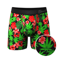 The Bongstera | Tropical Weed Ball Hammock® Pouch Underwear With Fly