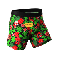 The Bongstera | Tropical Weed Ball Hammock® Pouch Underwear With Fly