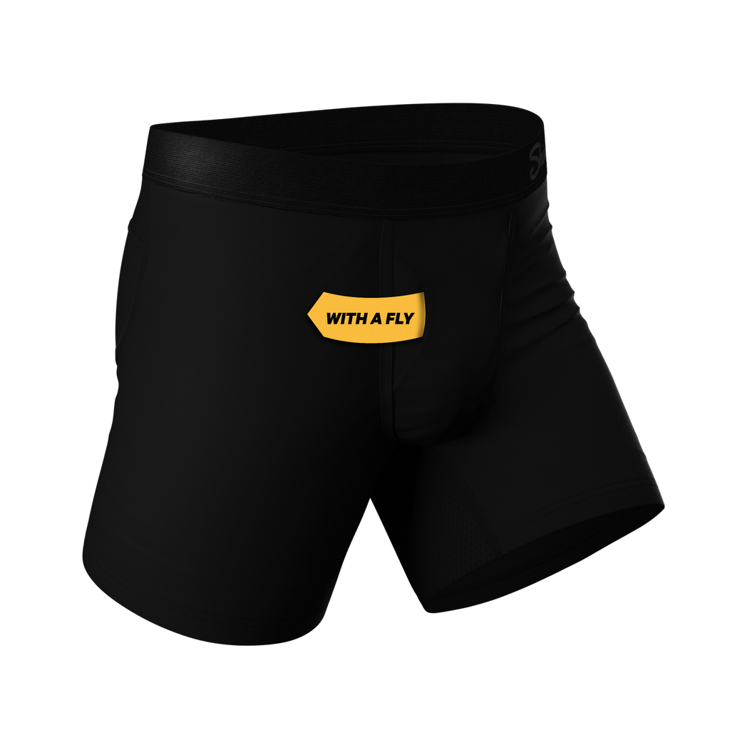 The Threat Level Midnight | Black Ball Hammock® Pouch Underwear With Fly