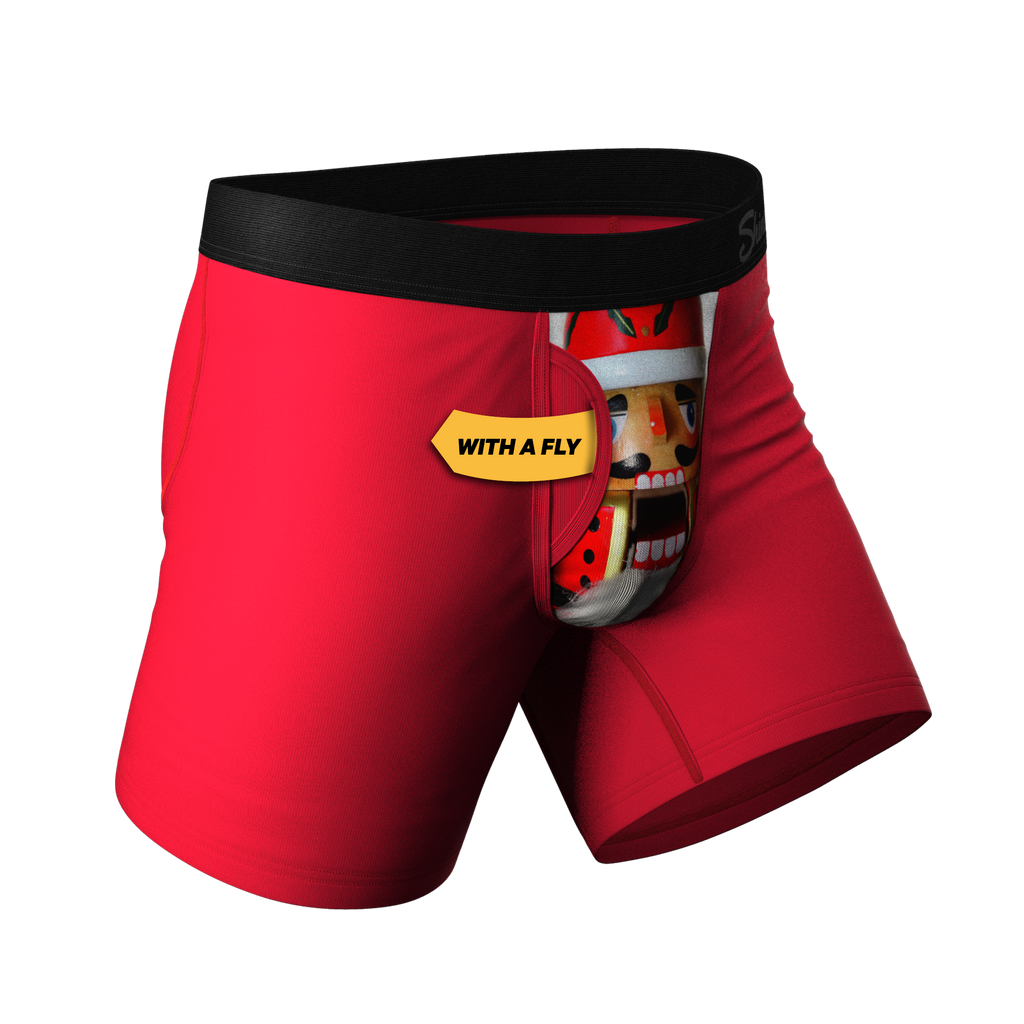 The Nutcrack-Him | Holiday Ball Hammock® Pouch Underwear With Fly